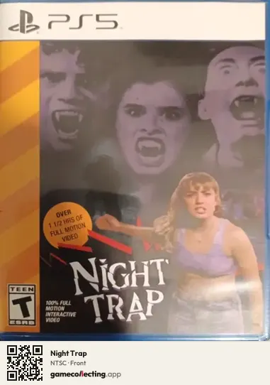 Night Trap PlayStation 5, NTSC box front