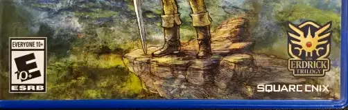 Dragon Quest III HD-2D Remake, the ESRB box on its front