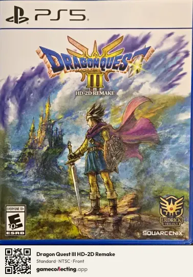 Dragon Quest III HD-2D Remake PlayStation 5, NTSC box front