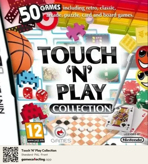 Touch 'N' Play Collection Nintendo DS, PAL box front