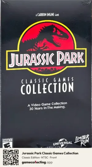 Jurassic Park Classic Games Collection Nintendo Switch, NTSC box front