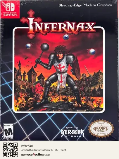 Infernax Nintendo Switch, NTSC box front