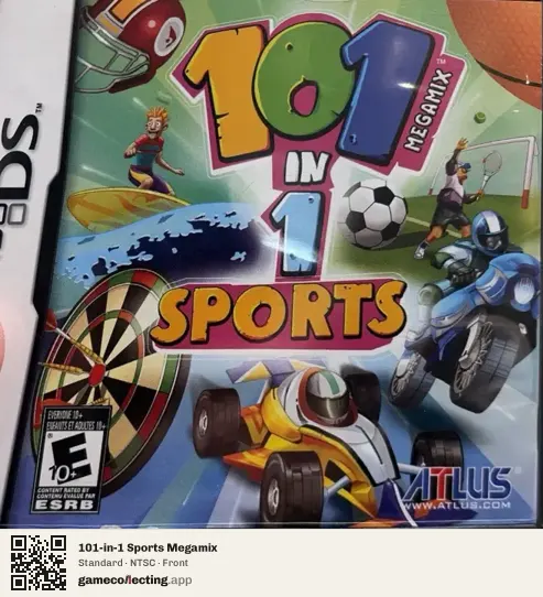 101-in-1 Sports Megamix Nintendo DS, NTSC box front