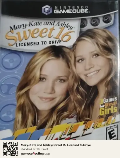Mary-Kate and Ashley: Sweet 16: Licensed to Drive Nintendo GameCube, NTSC box front