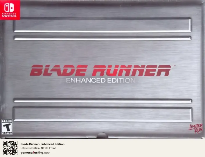 Blade Runner: Enhanced Edition Nintendo Switch, NTSC box front