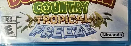 Donkey Kong Country: Tropical Freeze, the ESRB box on its front