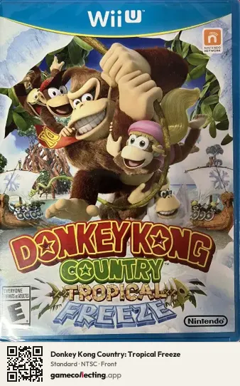 Donkey Kong Country: Tropical Freeze Nintendo Wii U, NTSC box front