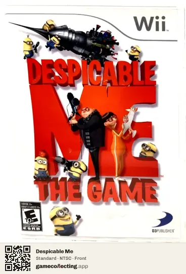 Despicable Me Nintendo Wii, NTSC box front