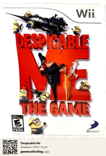 Despicable Me Nintendo Wii, NTSC box front