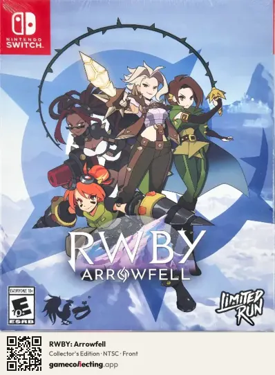 RWBY: Arrowfell Nintendo Switch, NTSC box front