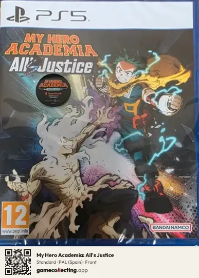 My Hero Academia: All's Justice PlayStation 5, Spain box front
