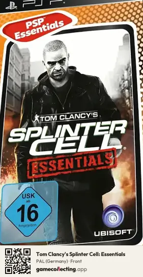 Tom Clancy's Splinter Cell: Essentials PlayStation Portable, Germany box front