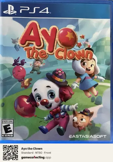 Ayo the Clown PlayStation 4, NTSC box front