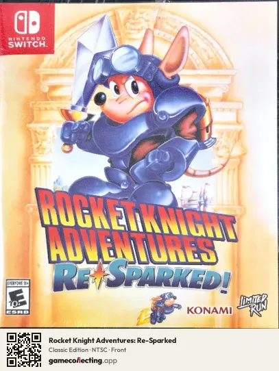 Rocket Knight Adventures: Re-Sparked Nintendo Switch, NTSC box front