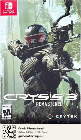 Crysis 3 Remastered Nintendo Switch, NTSC box front