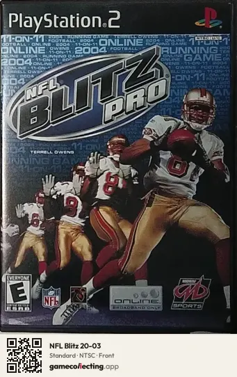 NFL Blitz 20-03 PlayStation 2, NTSC box front