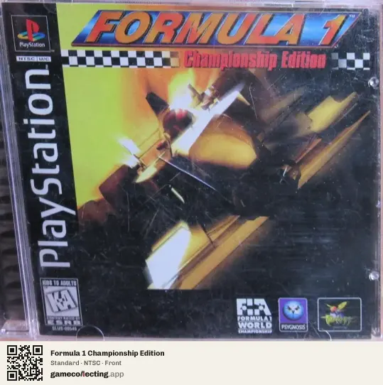 Formula 1 Championship Edition PlayStation, NTSC box front