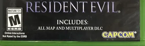 Resident Evil 6, the ESRB box on its front
