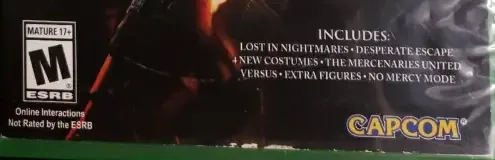 Resident Evil 5, the ESRB box on its front