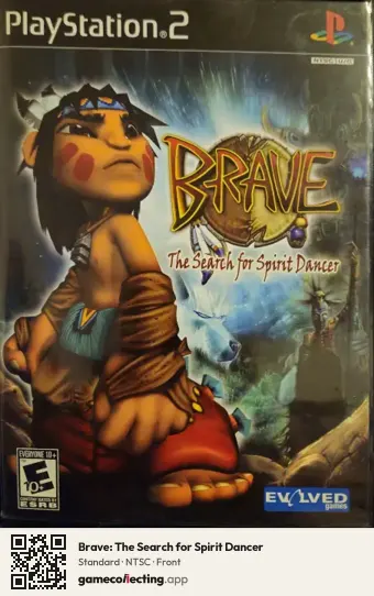 Brave: The Search for Spirit Dancer PlayStation 2, NTSC box front