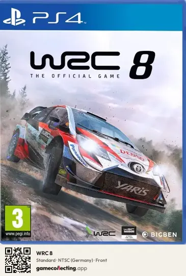 WRC 8 PlayStation 4, Germany box front