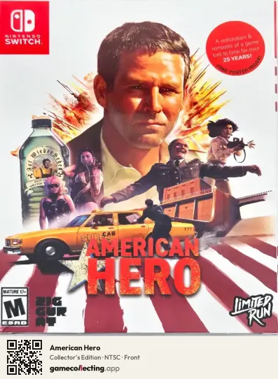 American Hero Nintendo Switch, NTSC box front