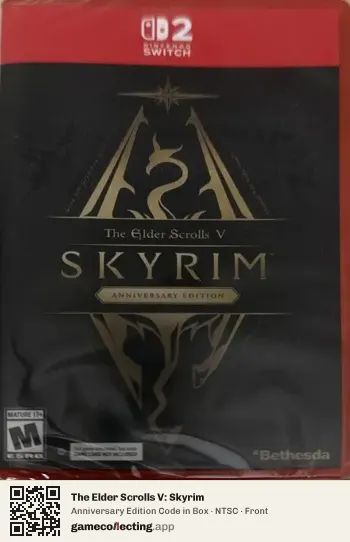 The Elder Scrolls V: Skyrim Nintendo Switch 2, NTSC box front