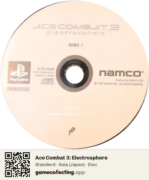 Ace Combat 3: Electrosphere PlayStation, Asia disc