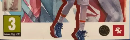 NBA 2K22, the PEGI square on its front
