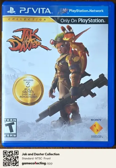 Jak and Daxter Collection PlayStation Vita, NTSC box front