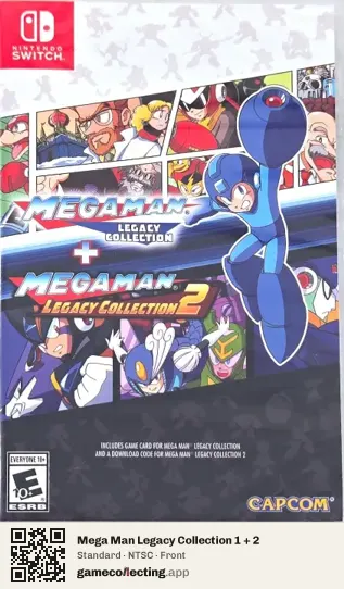 Mega Man Legacy Collection 1 + 2 Nintendo Switch, NTSC box front