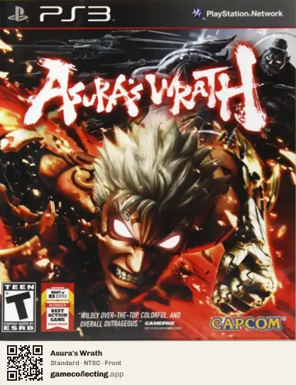 Asura's Wrath PlayStation 3, NTSC box front