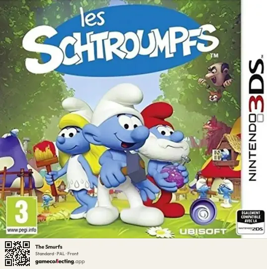 The Smurfs Nintendo 3DS, PAL box front