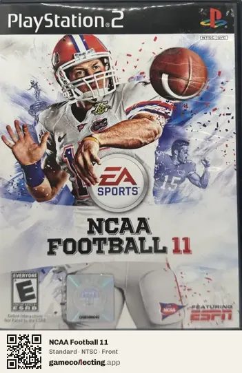 NCAA Football 11 PlayStation 2, NTSC box front