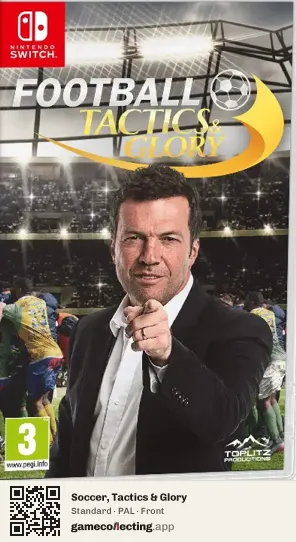 Soccer, Tactics & Glory Nintendo Switch, PAL box front
