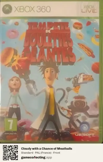 Cloudy with a Chance of Meatballs Xbox 360, France box front