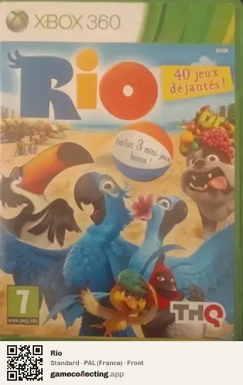 Rio Xbox 360, France box front