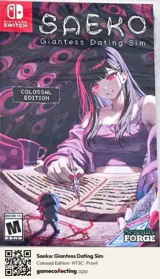 Saeko: Giantess Dating Sim Nintendo Switch, NTSC box front
