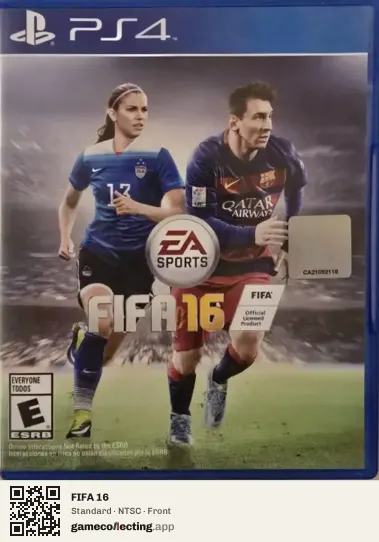 FIFA 16 PlayStation 4, NTSC box front