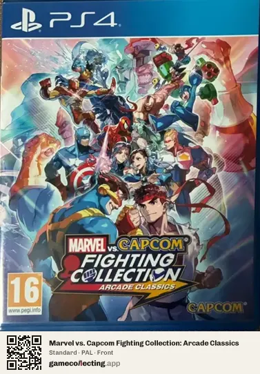 Marvel vs. Capcom Fighting Collection: Arcade Classics PlayStation 4, PAL box front