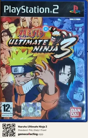 Naruto: Ultimate Ninja 3 PlayStation 2, Italy box front