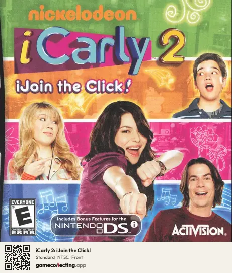 iCarly 2: iJoin the Click! Nintendo DS, NTSC box front