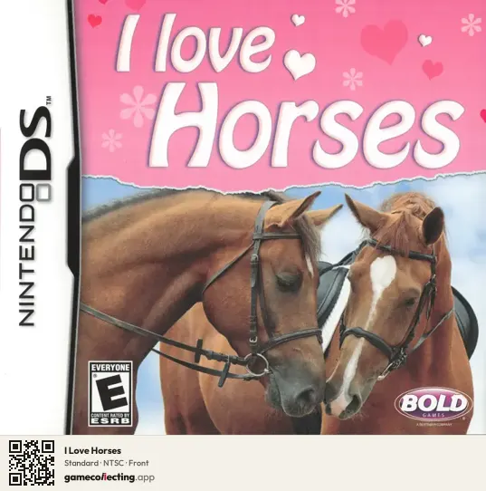 I Love Horses Nintendo DS, NTSC box front