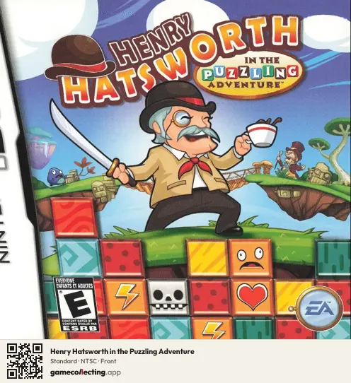 Henry Hatsworth in the Puzzling Adventure Nintendo DS, NTSC box front