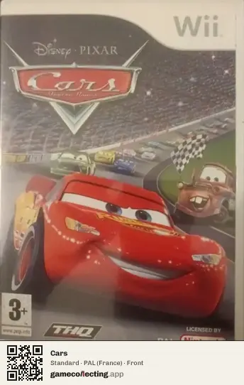Cars Nintendo Wii, France box front