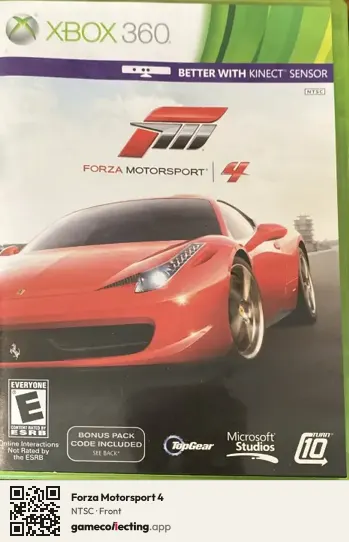 Forza Motorsport 4 Xbox 360, NTSC box front