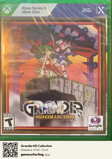 Grandia HD Collection Xbox Series X, NTSC box front