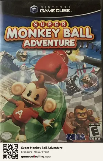 Super Monkey Ball Adventure Nintendo GameCube, NTSC box front
