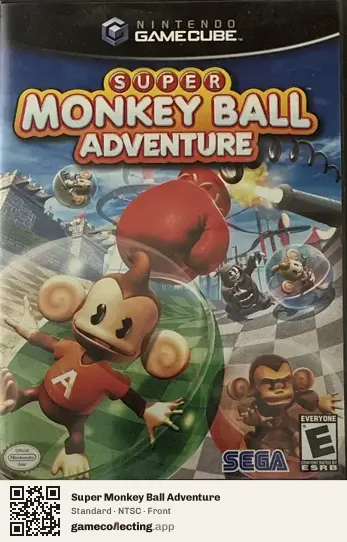 Super Monkey Ball Adventure Nintendo GameCube, NTSC box front