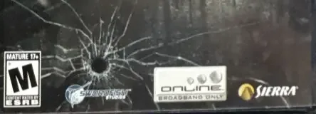 Cold Winter, the ESRB box on its front